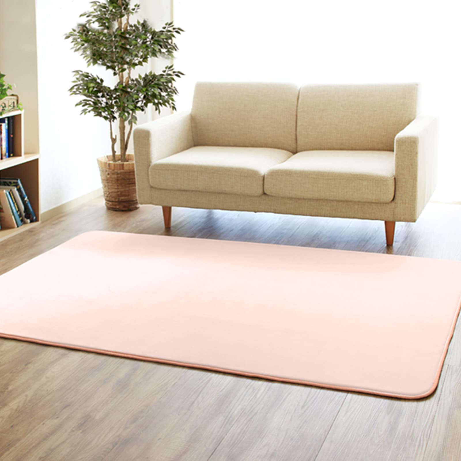 Amazon｜rugoo らぐー ママラグ すべり止め付き 洗える はっ水 厚手 短